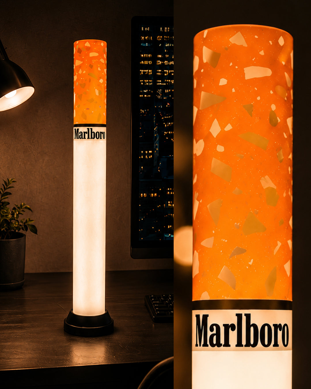 🚬 Retro Cigarette Tube Style Floor Lamp