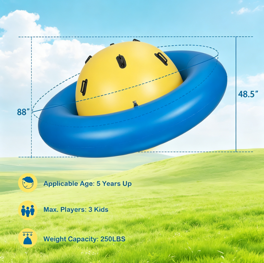 🎈 Inflatable Dome Rocker‑Trampoline – Multi‑Activity Bouncer for Kids 3+