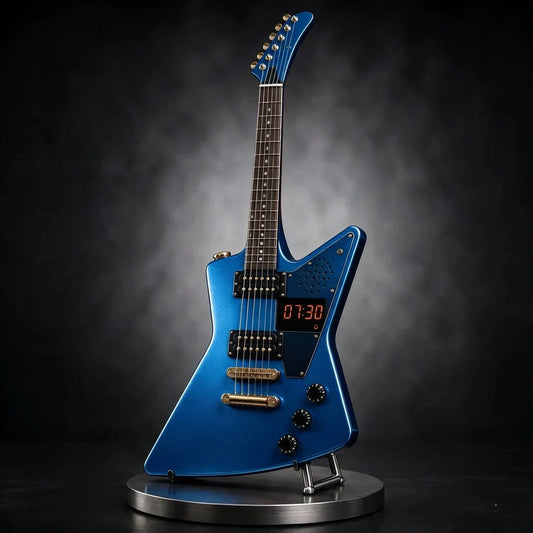 🎸 Guitar-Shaped Alarm Clock – Ready to Rock Your Mornings