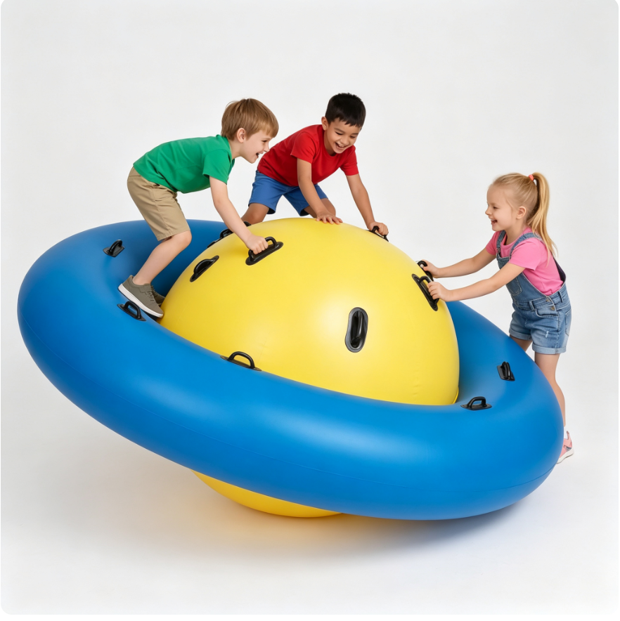 🎈 Inflatable Dome Rocker‑Trampoline – Multi‑Activity Bouncer for Kids 3+