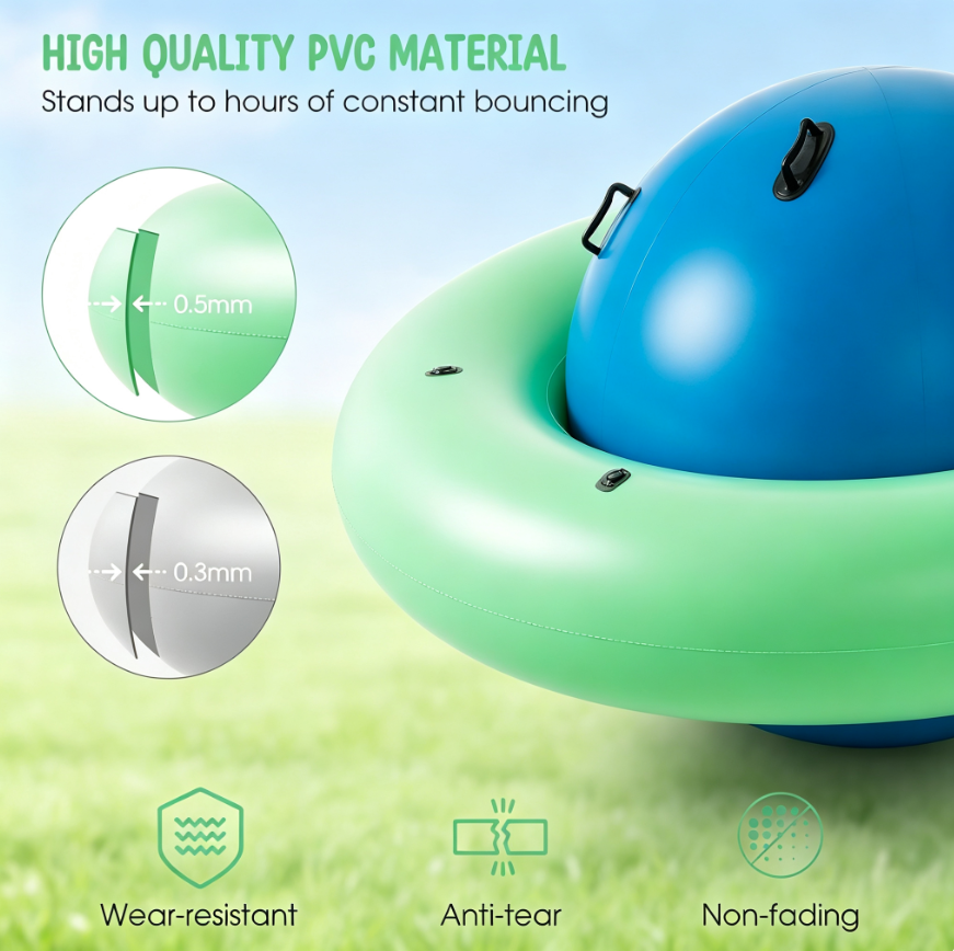 🎈 Inflatable Dome Rocker‑Trampoline – Multi‑Activity Bouncer for Kids 3+