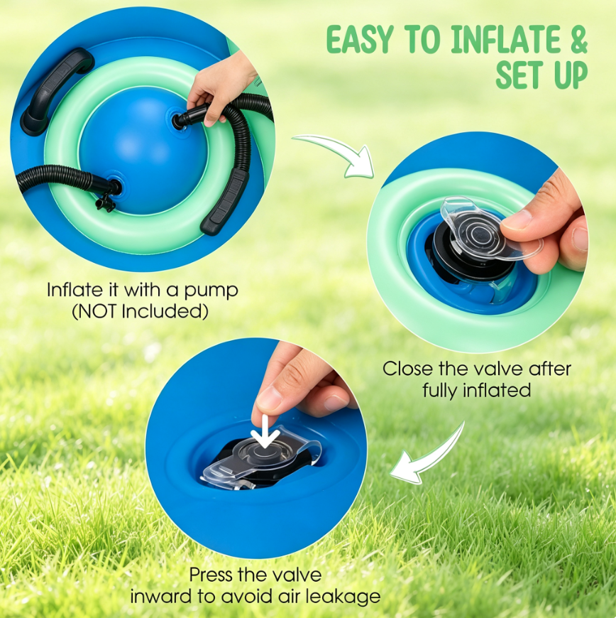 🎈 Inflatable Dome Rocker‑Trampoline – Multi‑Activity Bouncer for Kids 3+
