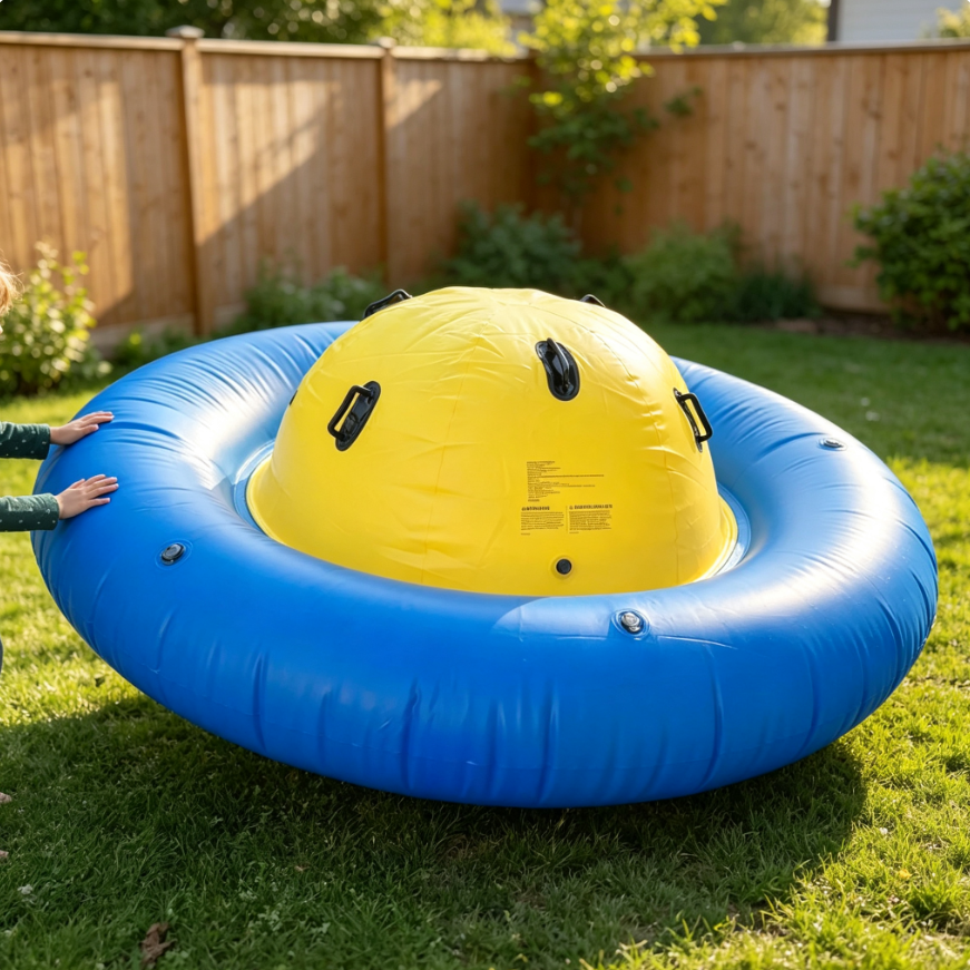 🎈 Inflatable Dome Rocker‑Trampoline – Multi‑Activity Bouncer for Kids 3+