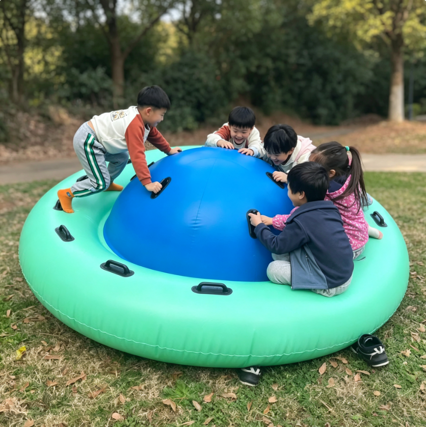 🎈 Inflatable Dome Rocker‑Trampoline – Multi‑Activity Bouncer for Kids 3+