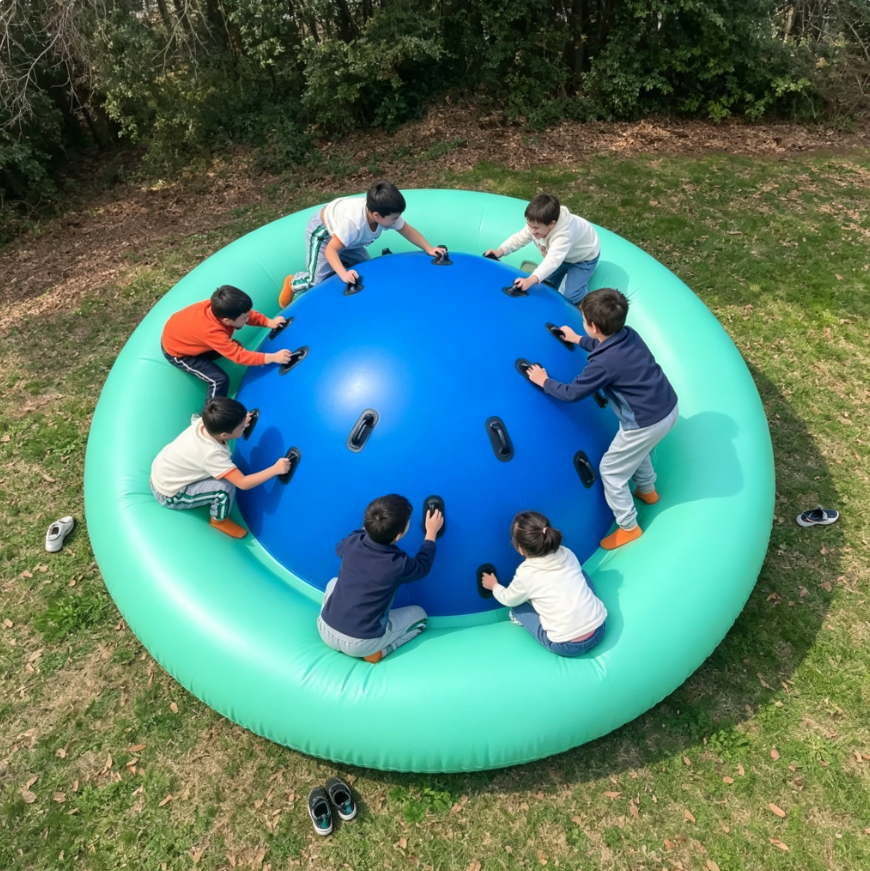 🎈 Inflatable Dome Rocker‑Trampoline – Multi‑Activity Bouncer for Kids 3+