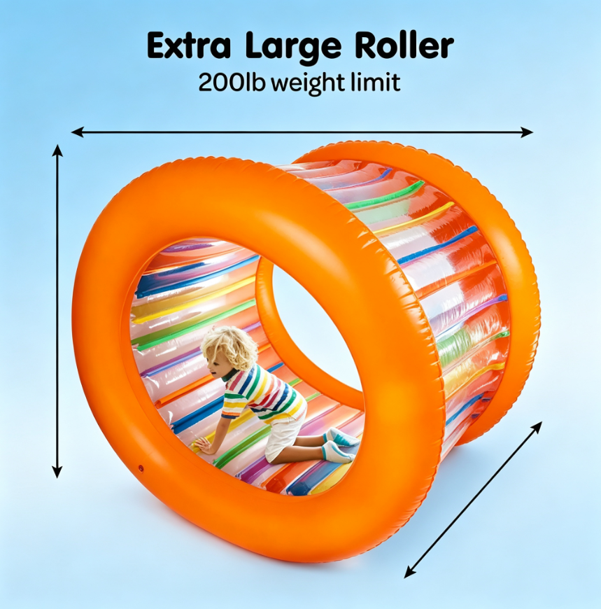 🏃‍♂️ Giant Inflatable Hamster Wheel – Outdoor Rolling Fun for Kids & Adults
