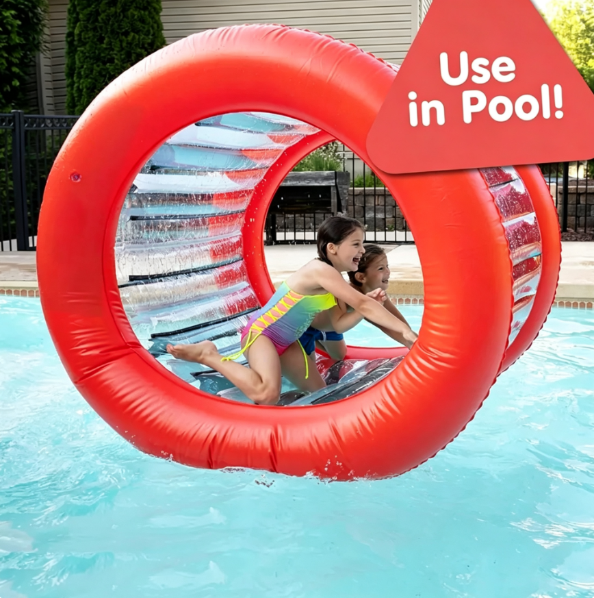🏃‍♂️ Giant Inflatable Hamster Wheel – Outdoor Rolling Fun for Kids & Adults