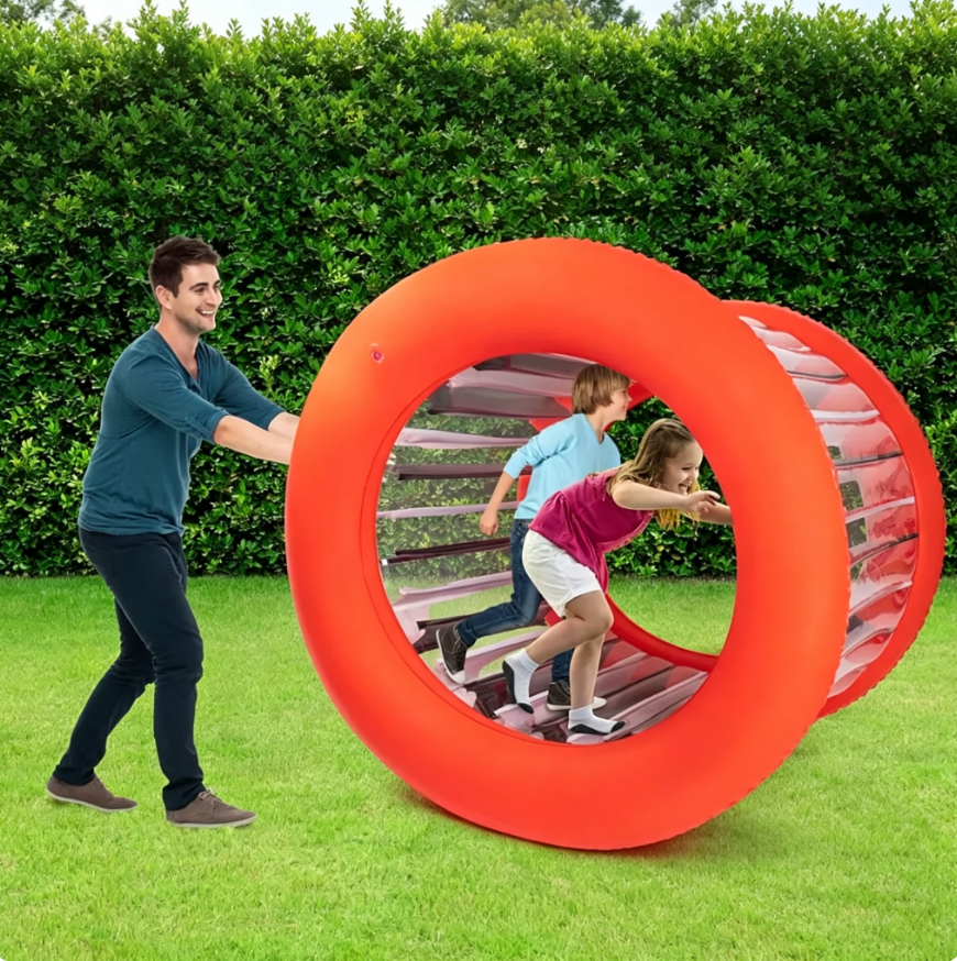 🏃‍♂️ Giant Inflatable Hamster Wheel – Outdoor Rolling Fun for Kids & Adults