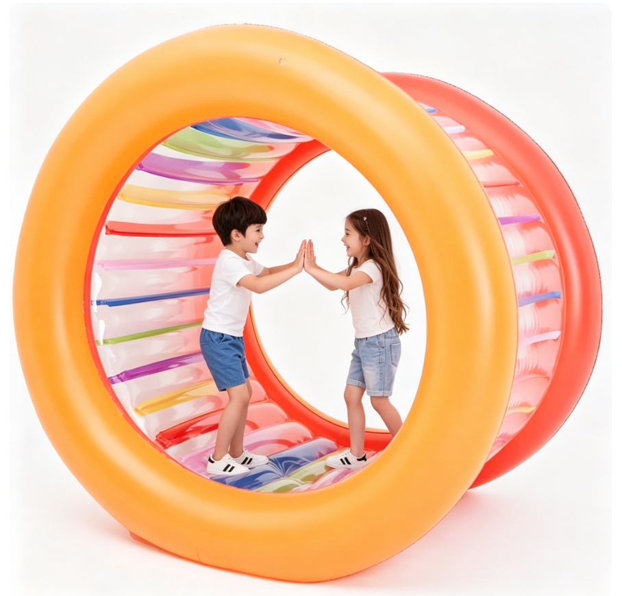 🏃‍♂️ Giant Inflatable Hamster Wheel – Outdoor Rolling Fun for Kids & Adults
