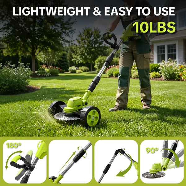 🌿 21V -  3‑in‑1 Cordless String Trimmer, Edger & Mini Mower