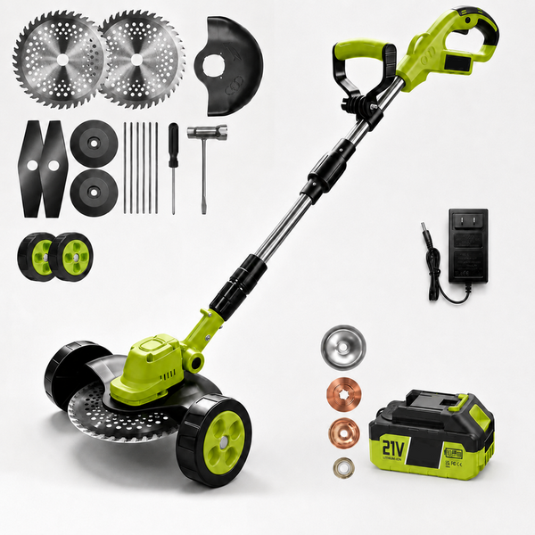 🌿 21V -  3‑in‑1 Cordless String Trimmer, Edger & Mini Mower