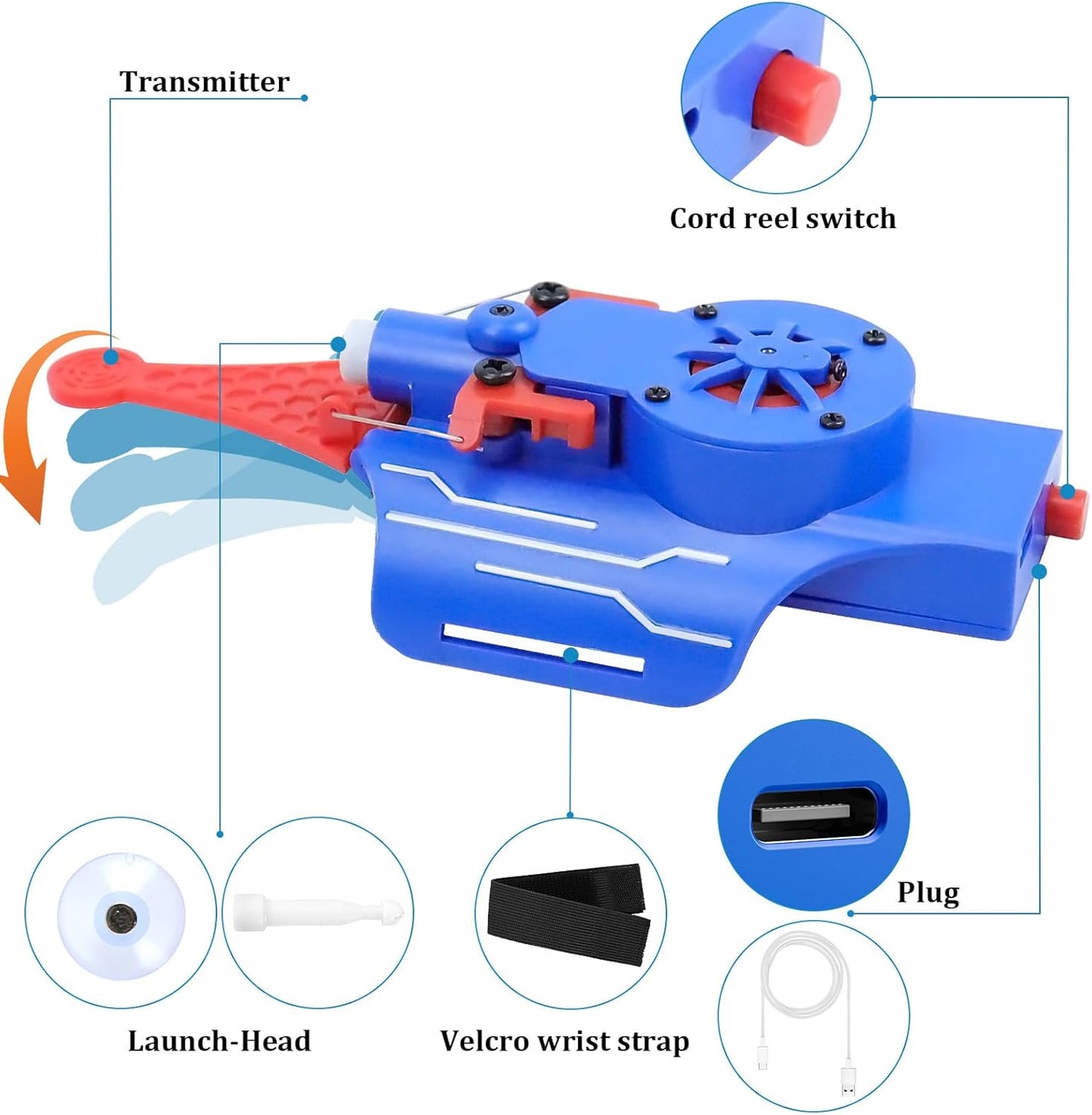 🕸️ Web Launcher with Gloves – Realistic Hero Action Toy for Kids & Adults