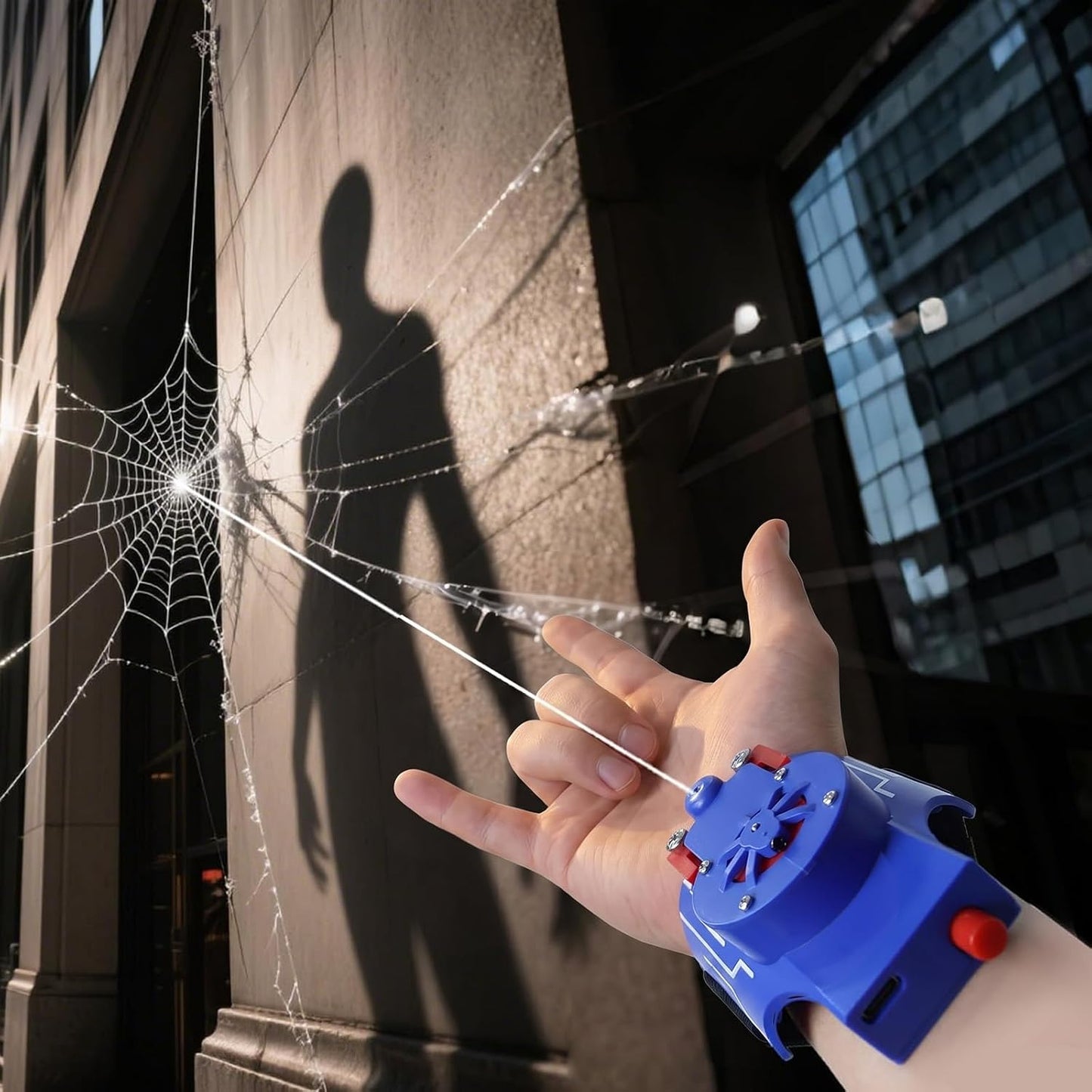 🕸️ Web Launcher with Gloves – Realistic Hero Action Toy for Kids & Adults