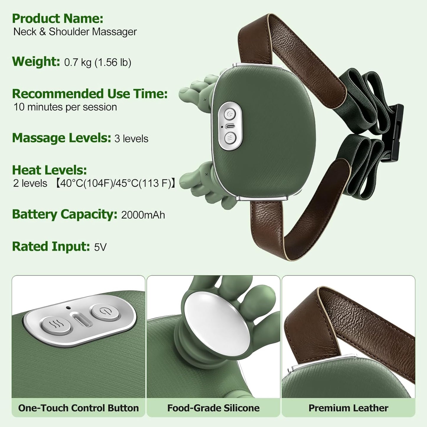 💆‍♀️ 4D Shiatsu Neck & Shoulder Massager