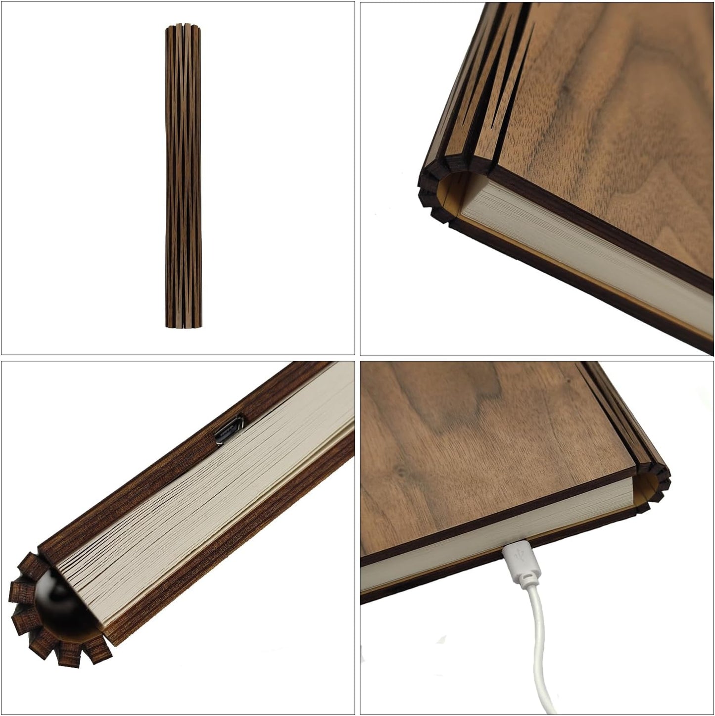 📖Wooden Folding Book Lamp