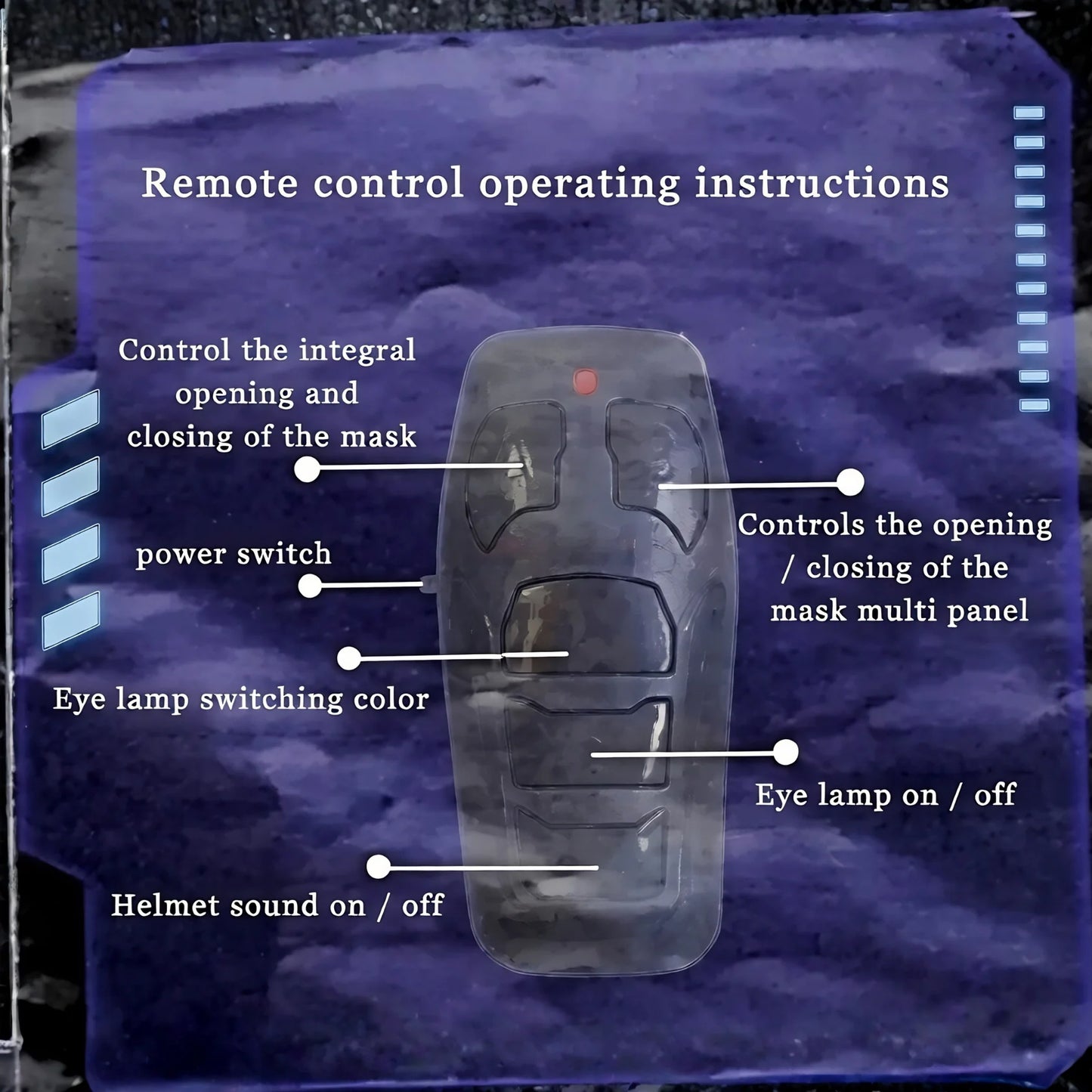 💥 Futuristic Mechanical Helmet – Interactive LED Opening with Voice & Remote Control