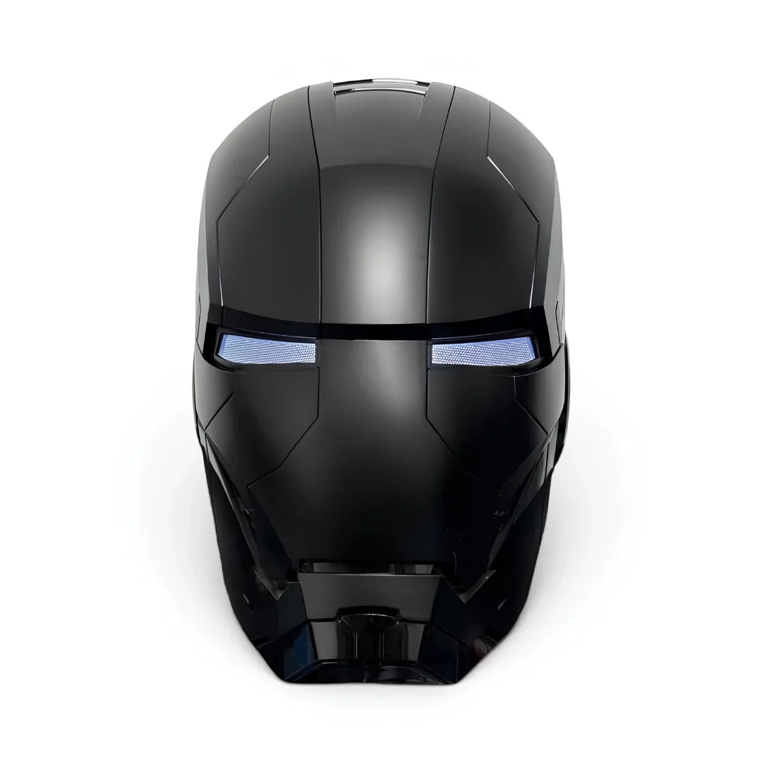 💥 Futuristic Mechanical Helmet – Interactive LED Opening with Voice & Remote Control