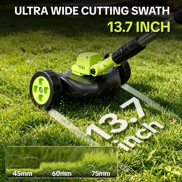 🌿 21V -  3‑in‑1 Cordless String Trimmer, Edger & Mini Mower