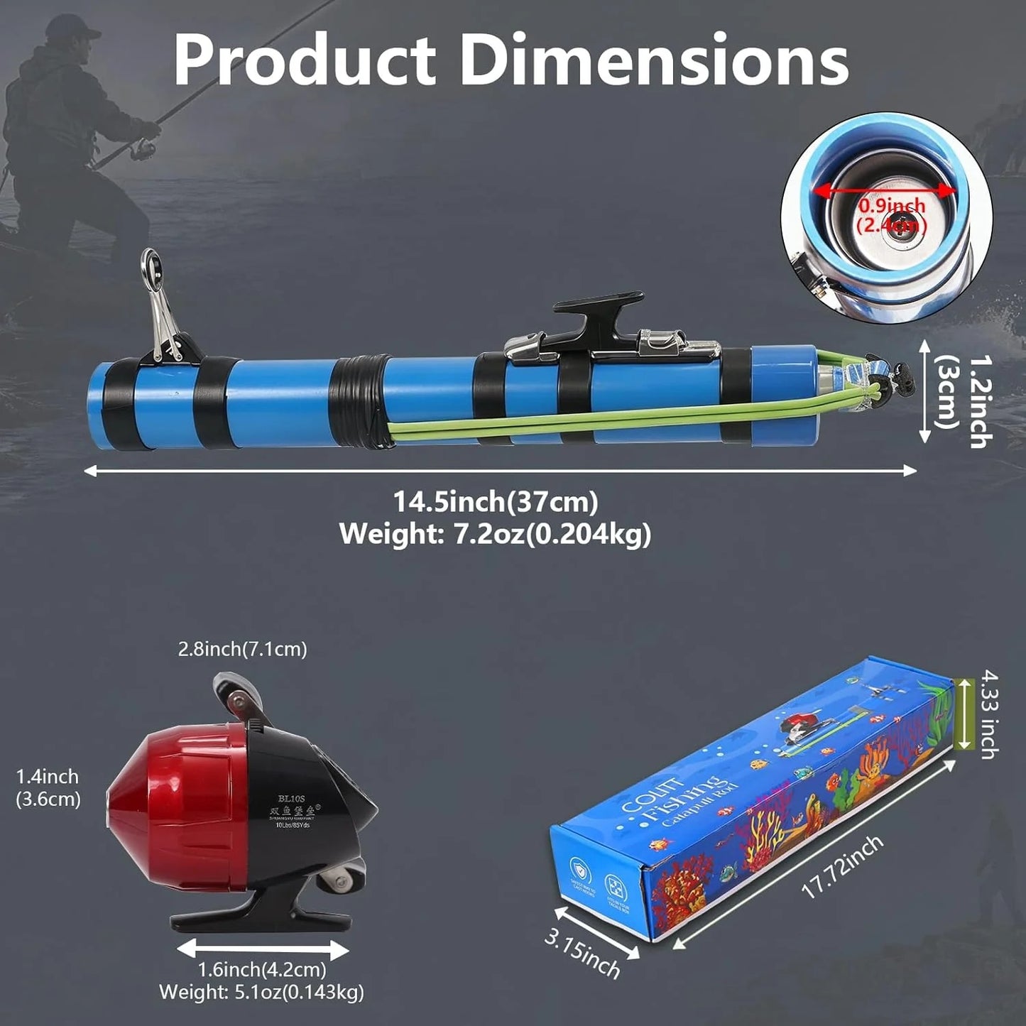 🎯 Slingshot Fishing Rod – Compact, Portable & Cast Anywhere