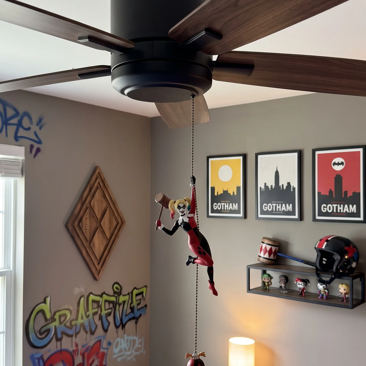 🎭Creative Fan Blade Decorations – Turn Your Ordinary Ceiling Fan Into a Unique Room Feature