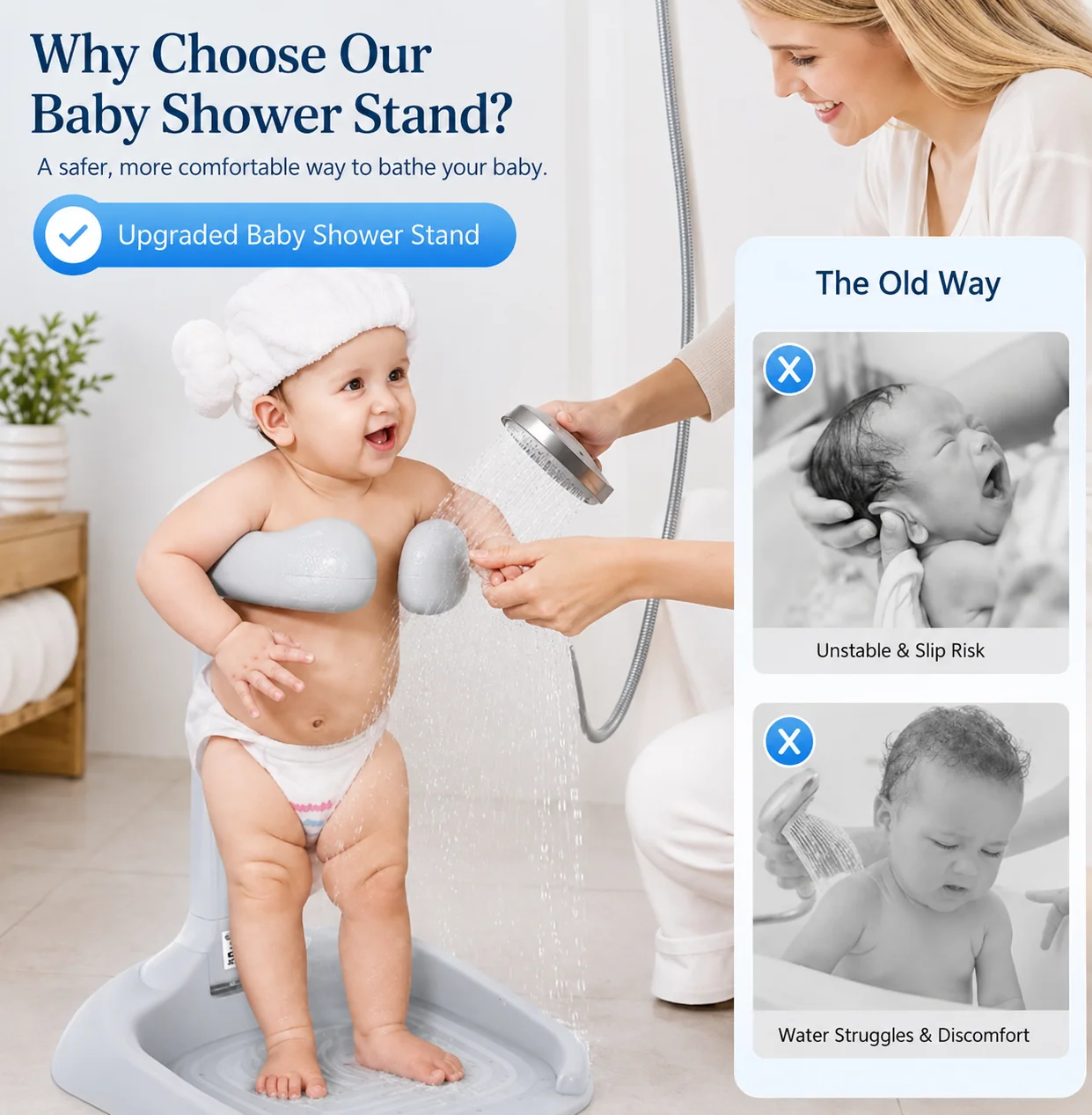 👶🛁 Baby Bath Support Rack