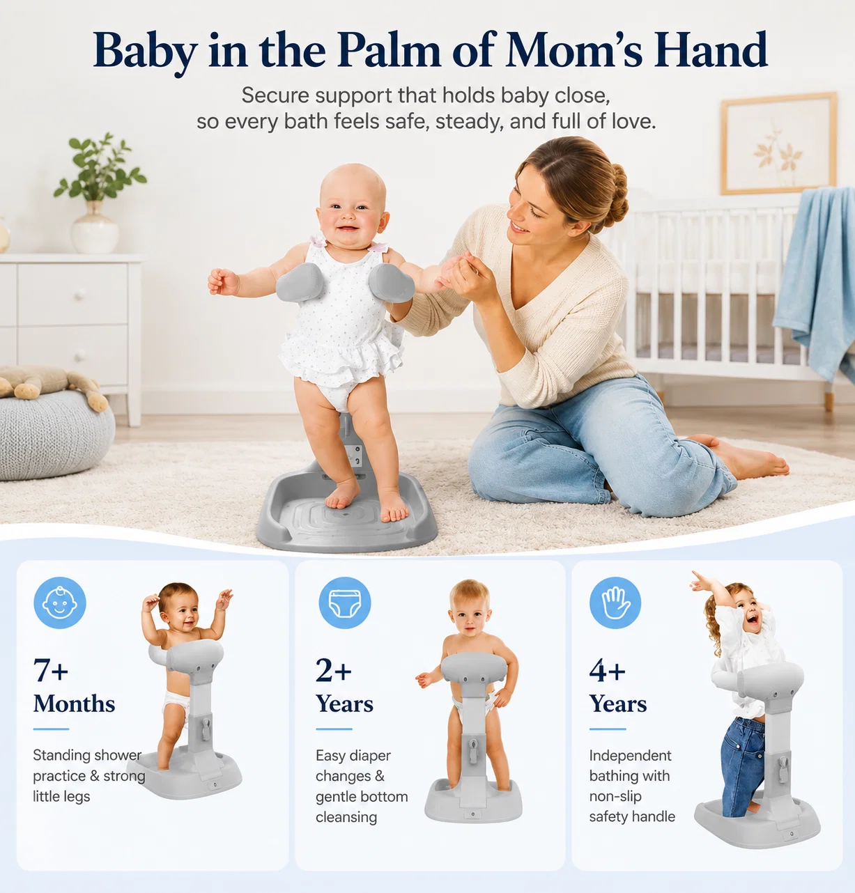 👶🛁 Baby Bath Support Rack