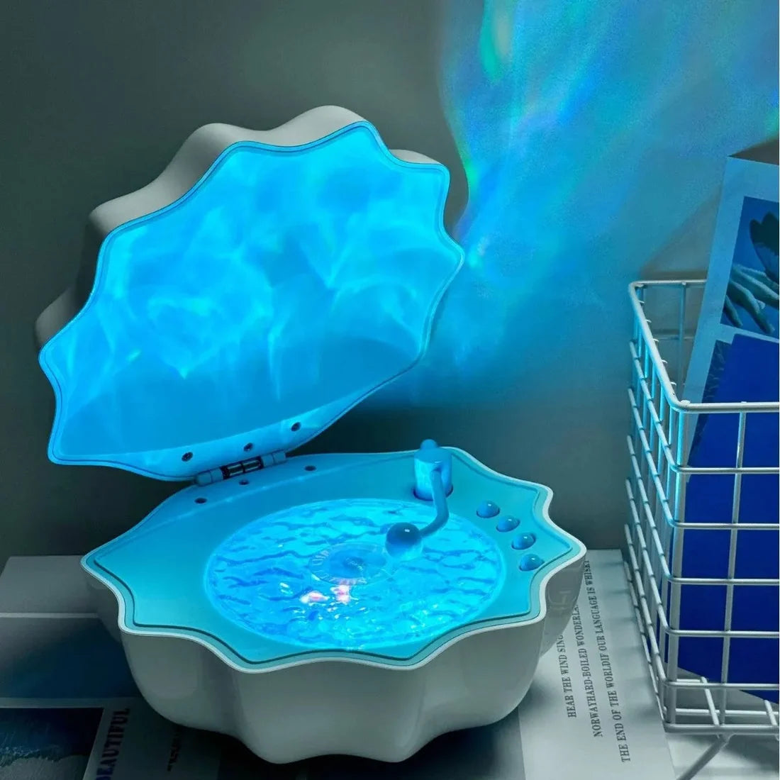 🌬 Ocean Wave Projection Lamp Bluetooth Speaker
