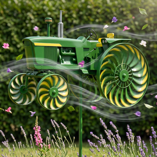 🚜 Classic Tractor Wind Spinner – Farmhouse Charm for Your Garden & Outdoor Spaces
