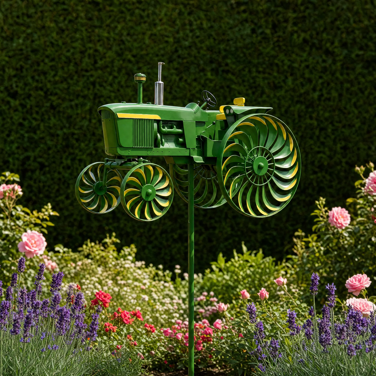 🚜 Classic Tractor Wind Spinner – Farmhouse Charm for Your Garden & Outdoor Spaces