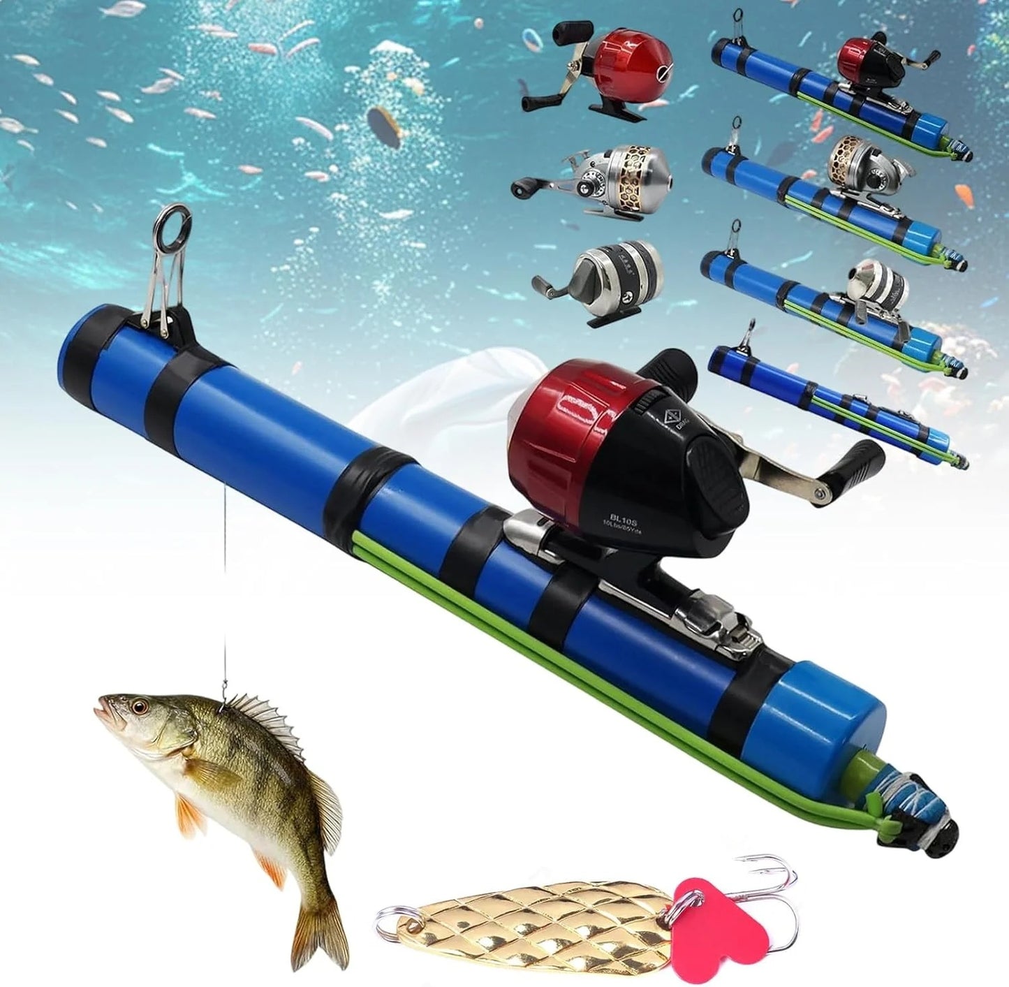 🎯 Slingshot Fishing Rod – Compact, Portable & Cast Anywhere