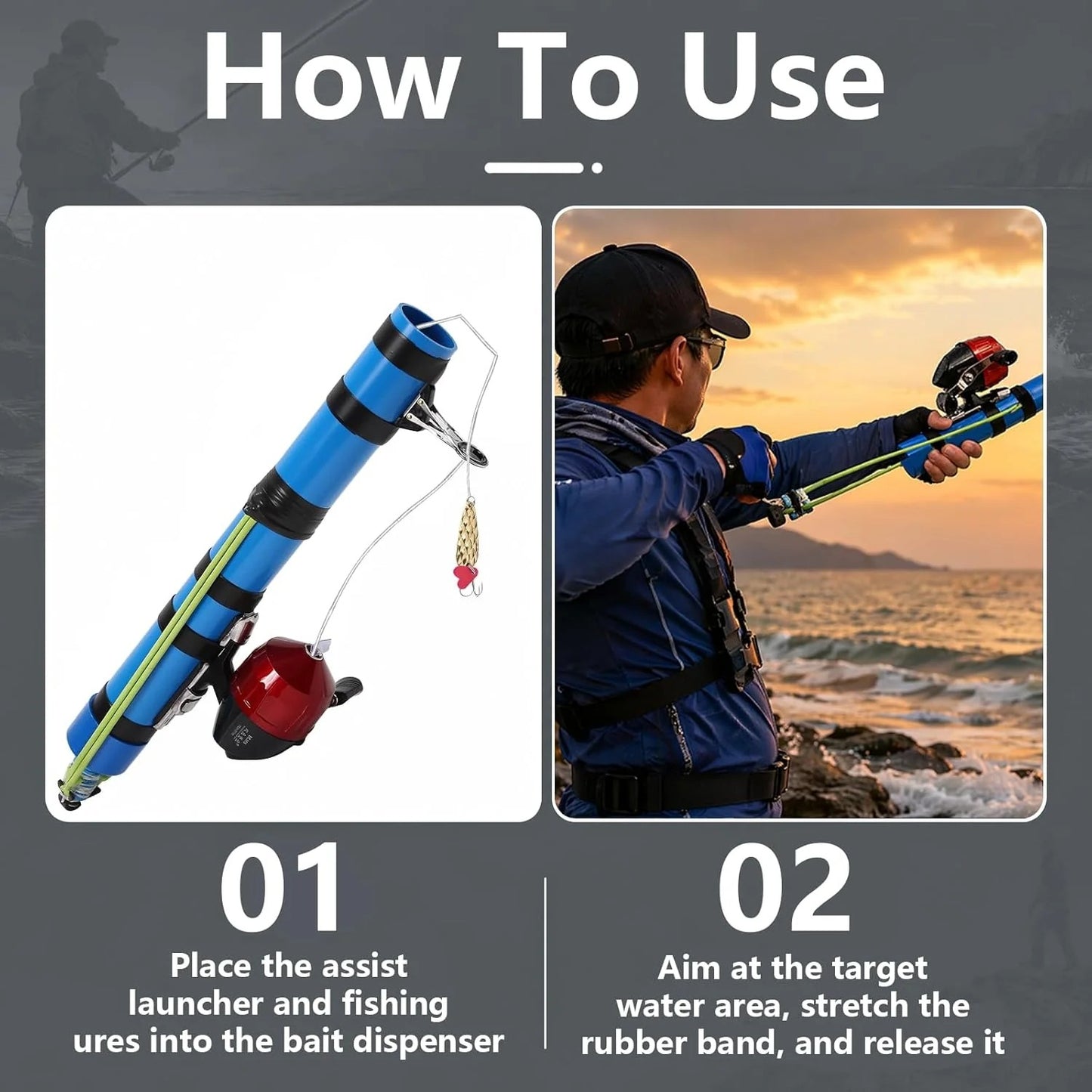 🎯 Slingshot Fishing Rod – Compact, Portable & Cast Anywhere